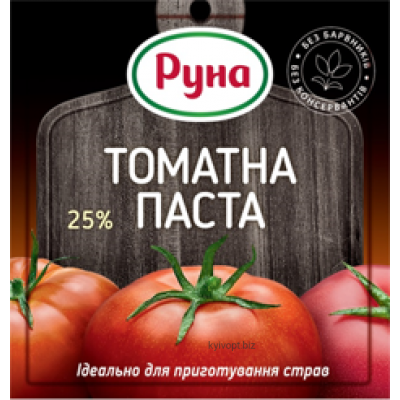 Паста томатная сашет Руна 25% 70г