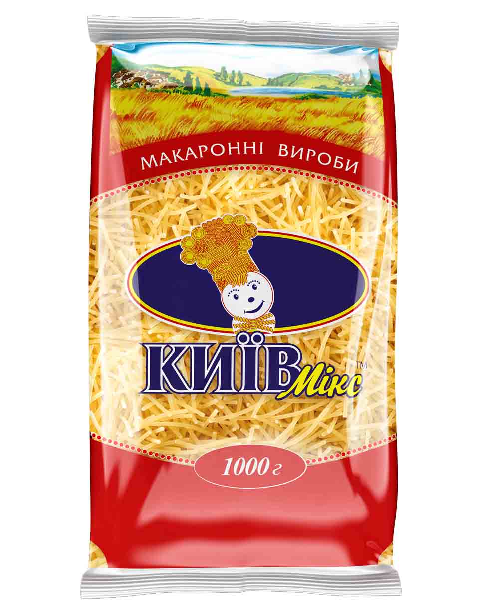 Макарони Вермішель товста КиївМікс в/г 1кг