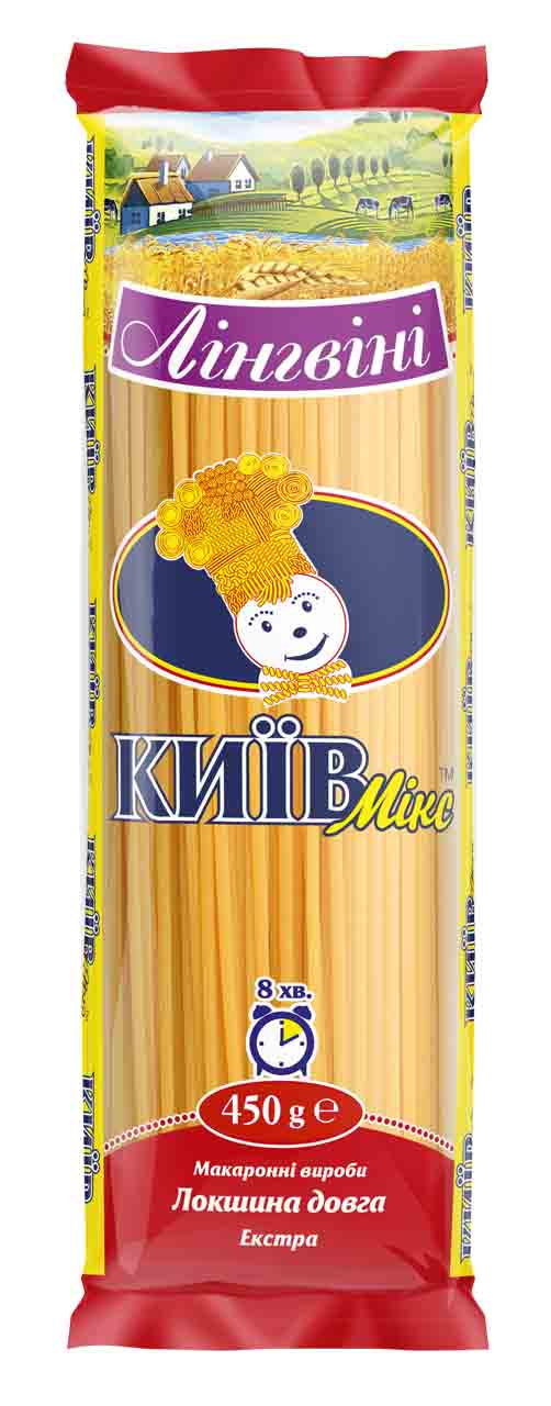 Макарони Лінгвіні карт. КиївМікс в/г 450г